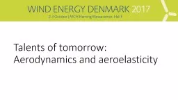 Talents of  tomorrow : Aerodynamics