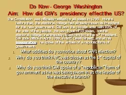 Do Now- George Washington