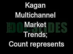 Source: SNL Kagan Multichannel Market Trends; Count represents