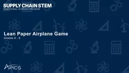 Lean Paper Airplane Game