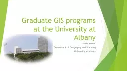 Graduate GIS programs at the University at Albany