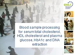 Blood sample processing