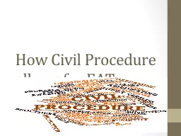 How Civil Procedure allows for FAT