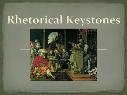 Rhetorical Keystones Plato