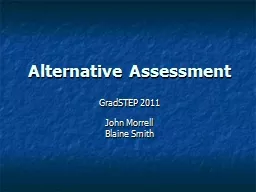 Alternative Assessment GradSTEP