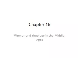 Chapter 16 Women and theology in the Middle Ages