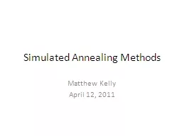 Simulated Annealing Methods