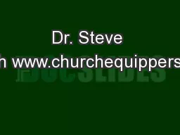 Dr. Steve Smith www.churchequippers.com