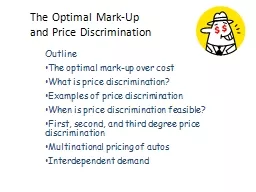 The Optimal Mark-Up and Price Discrimination