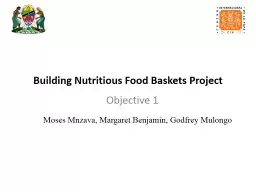 Building Nutritious Food Baskets Project