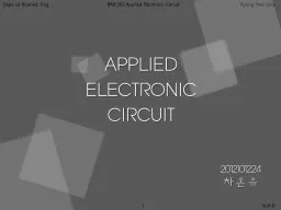 APPLIED ELECTRONIC CIRCUIT