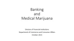 Banking and Medical Marijuana