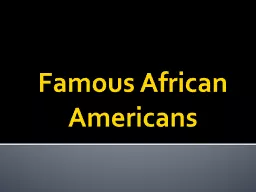 Famous African Americans