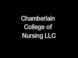 Chamberlain College of Nursing LLC