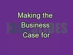Making the Business Case for