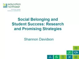 Social Belonging and Student Success: