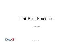 Git Best Practices Jay Patel