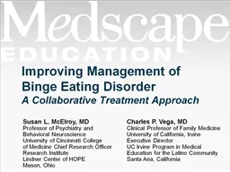 Improving Management of Binge Eating Disorder