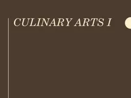 Culinary Arts  I Q uick