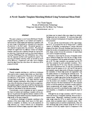 A Novel Chamfer Template Matching Method Using Variati