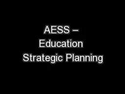 AESS – Education Strategic Planning