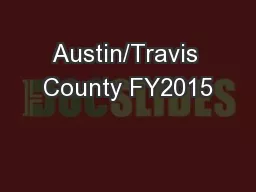 Austin/Travis County FY2015