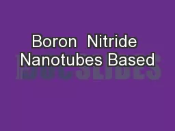 Boron  Nitride Nanotubes Based