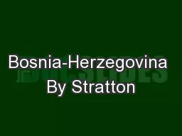Bosnia-Herzegovina By Stratton