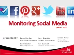 Monitoring Social Media February 2012