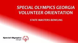 SPECIAL OLYMPICS GEORGIA