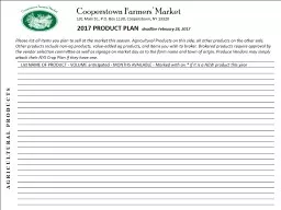 Cooperstown Farmers’ Market