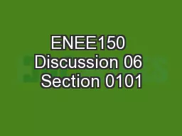 ENEE150 Discussion 06 Section 0101