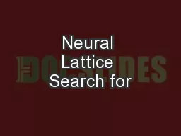 Neural Lattice Search for