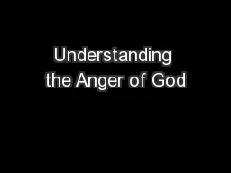 Understanding the Anger of God
