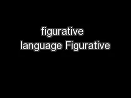 figurative  language Figurative