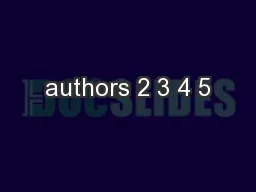 authors 2 3 4 5