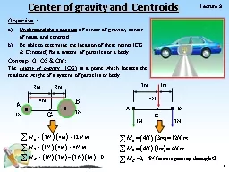 1 Lecture  9 Center of gravity and Centroids