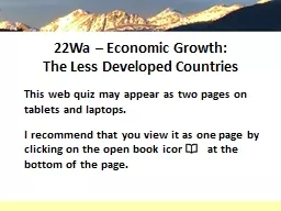 22Wa – Economic Growth: