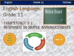 Competency 3.1 responds to simple