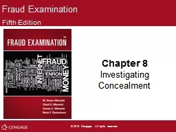 Fraud Examination Fifth Edition
