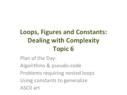 Loops, Figures and Constants: