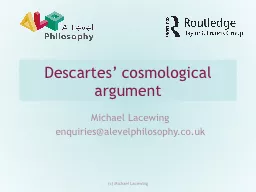 Descartes’ cosmological argument
