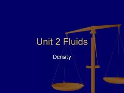 Density Unit 2 Fluids Mass