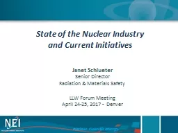 State of the Nuclear Industry