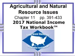 Agricultural and Natural Resource Issues