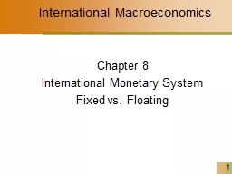 1 International  Macroeconomics