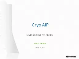Cryo AIP Muon Campus AIP Review