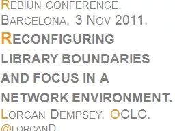 R ebiun  conference. Barcelona. 3 Nov 2011.