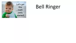 Chapter 12 Section 4  Bell Ringer