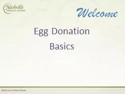 Egg Donation Basics Welcome